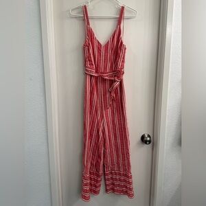 Anthropologie Cropped Wide Leg Jumpsuit